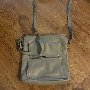 Tan/Gray ish Crossbody Bag
